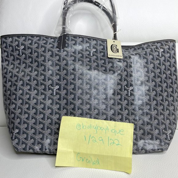 Brand New w/ Tags - Grey Goyard Saint Louis PM Reversible Tote - Picture 4 of 12